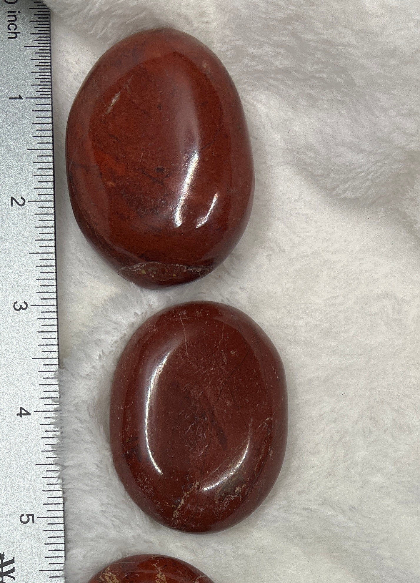 Red Jasper Palm Stone 1564 (Approx. 2”- 2 3/4”)