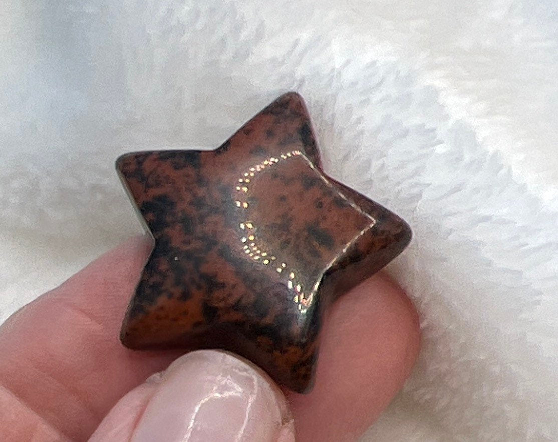 Mahogany Obsidian Star 0215 (Approx. 1 1/2”)