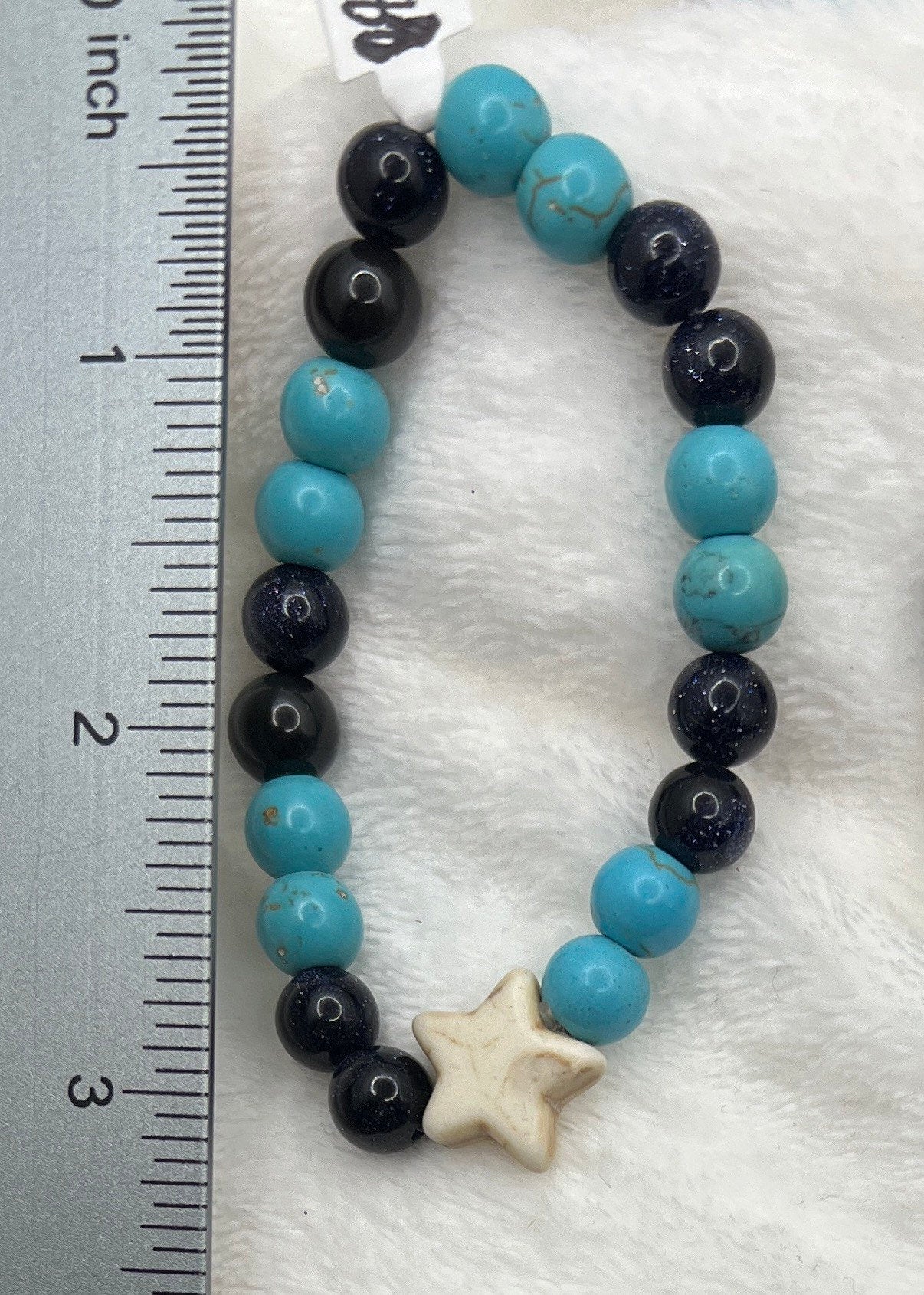 Night Sky Bracelet, with howlite star BRC-0165