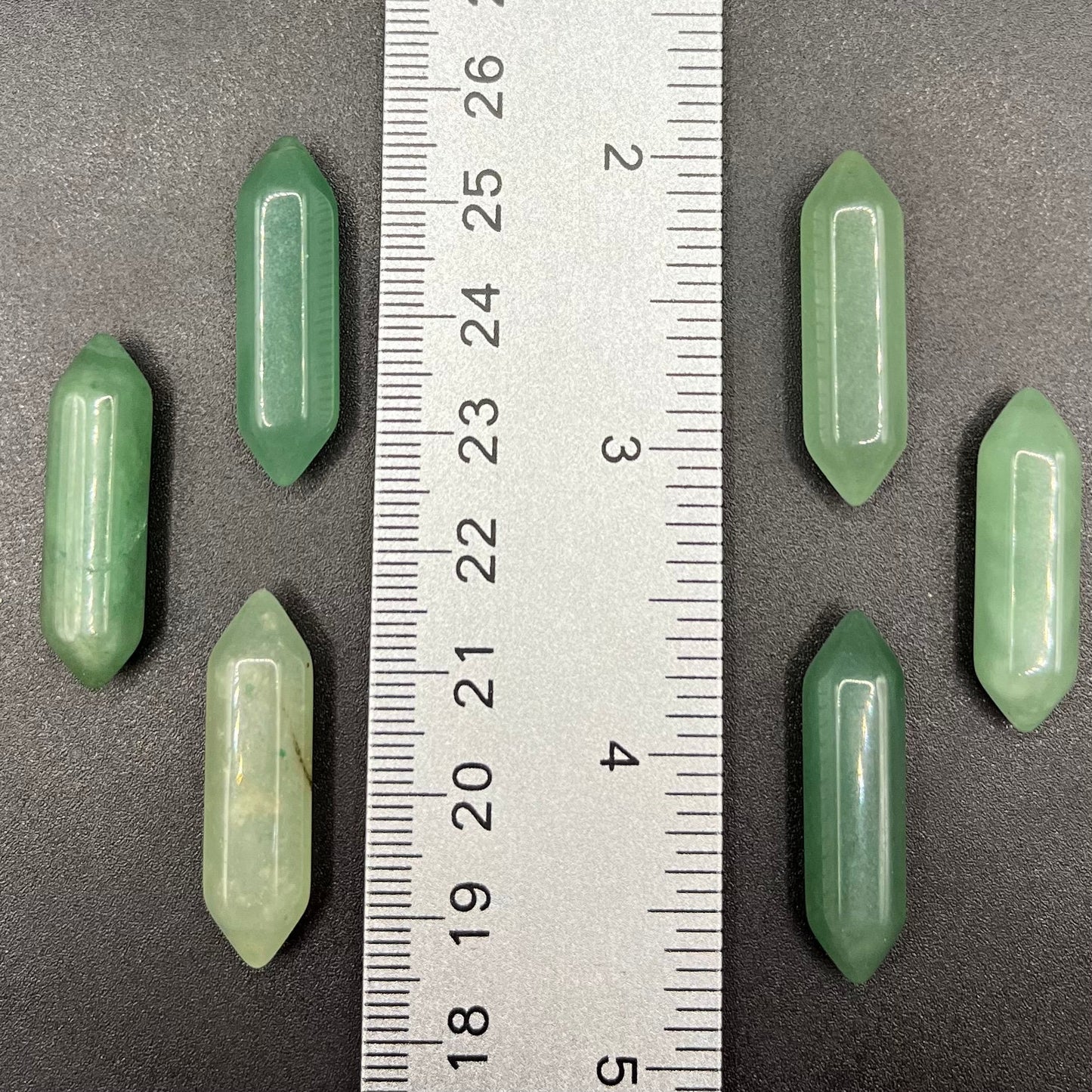 Green Aventurine, Double Terminated, Double Point, Crystal (Approx. 1 1/8”) T-0066