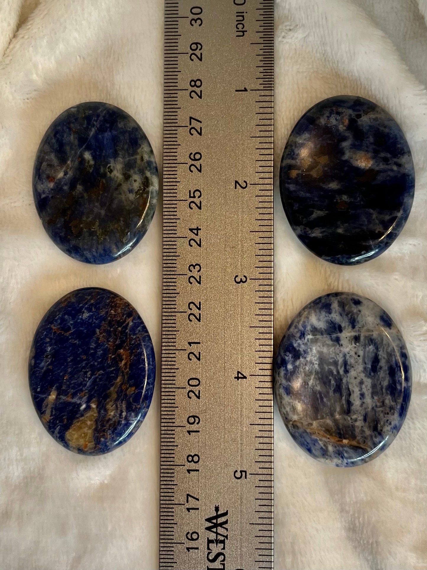 Sodalite Worry Stone (Approx. 1 3/8”-1 3/4”) 1396