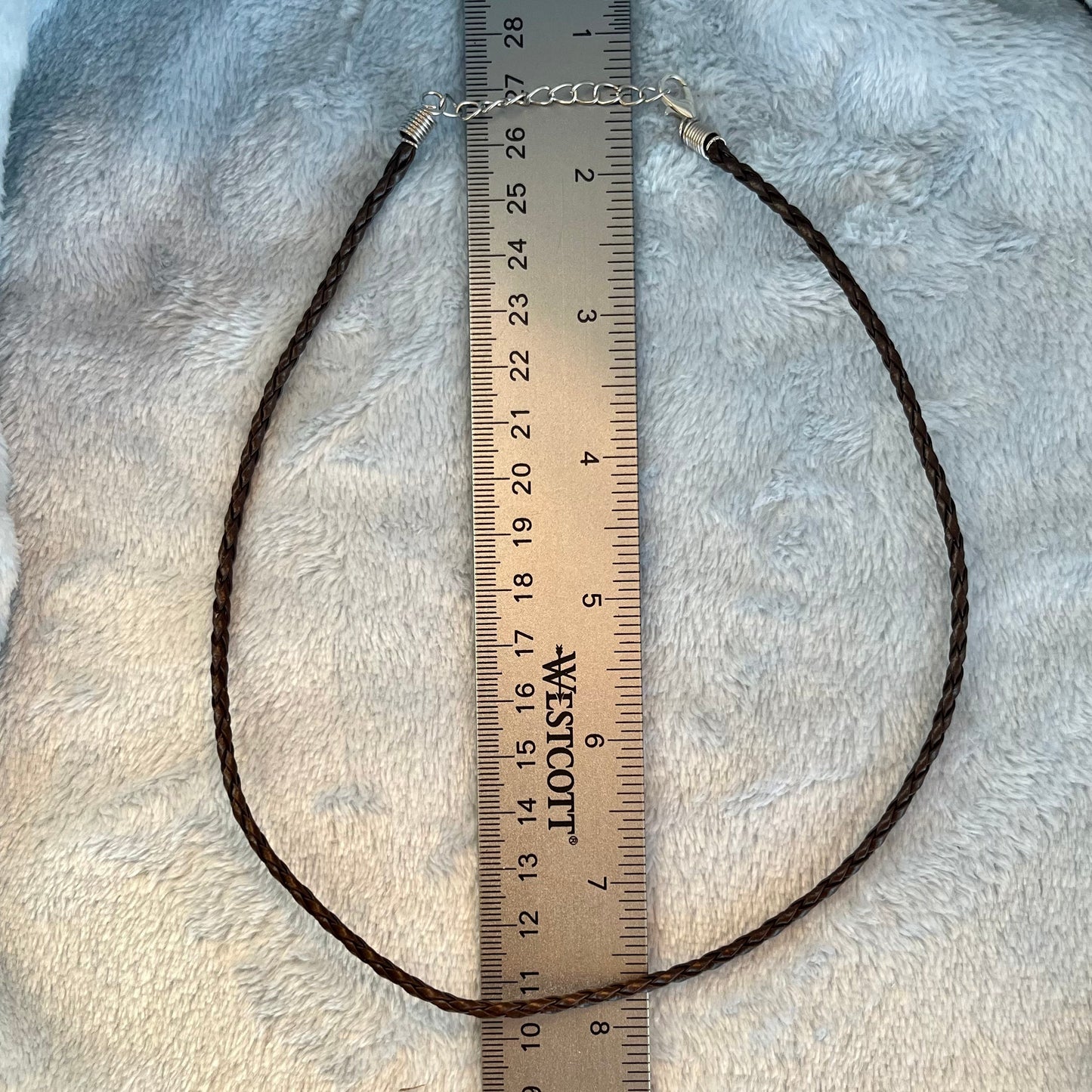 Brown Braided Necklace Cord (18”) 1161