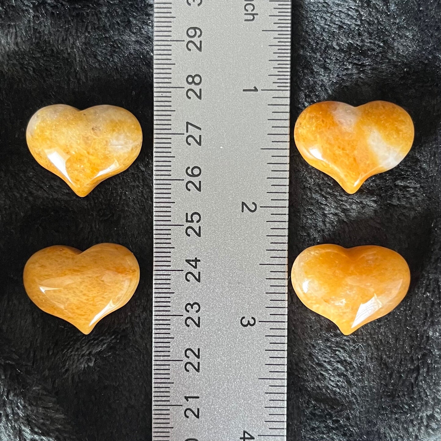 Yellow Aventurine Puffy Heart (Approx. 3/4”x1”) 0540-C