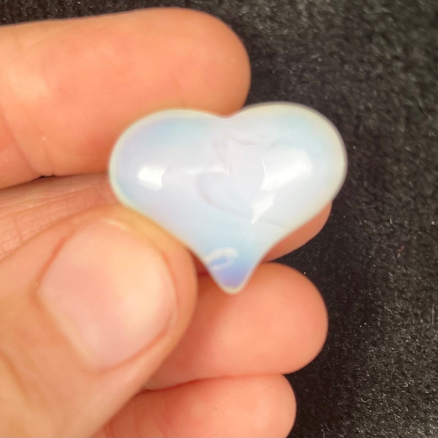 Opalite Puffy Heart (Approx. 3/4”-1”) 0542-B