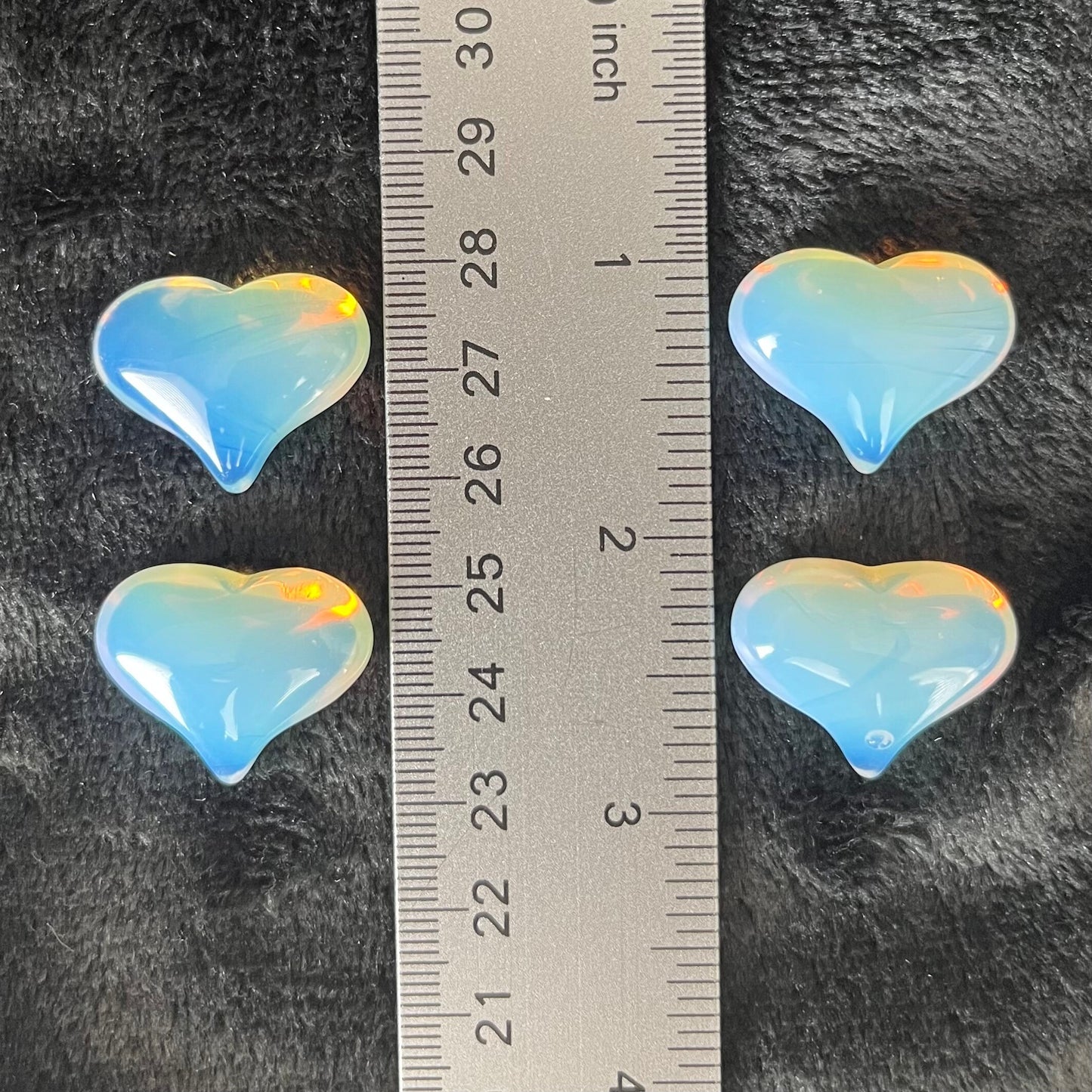 Opalite Puffy Heart (Approx. 3/4”-1”) 0542-B