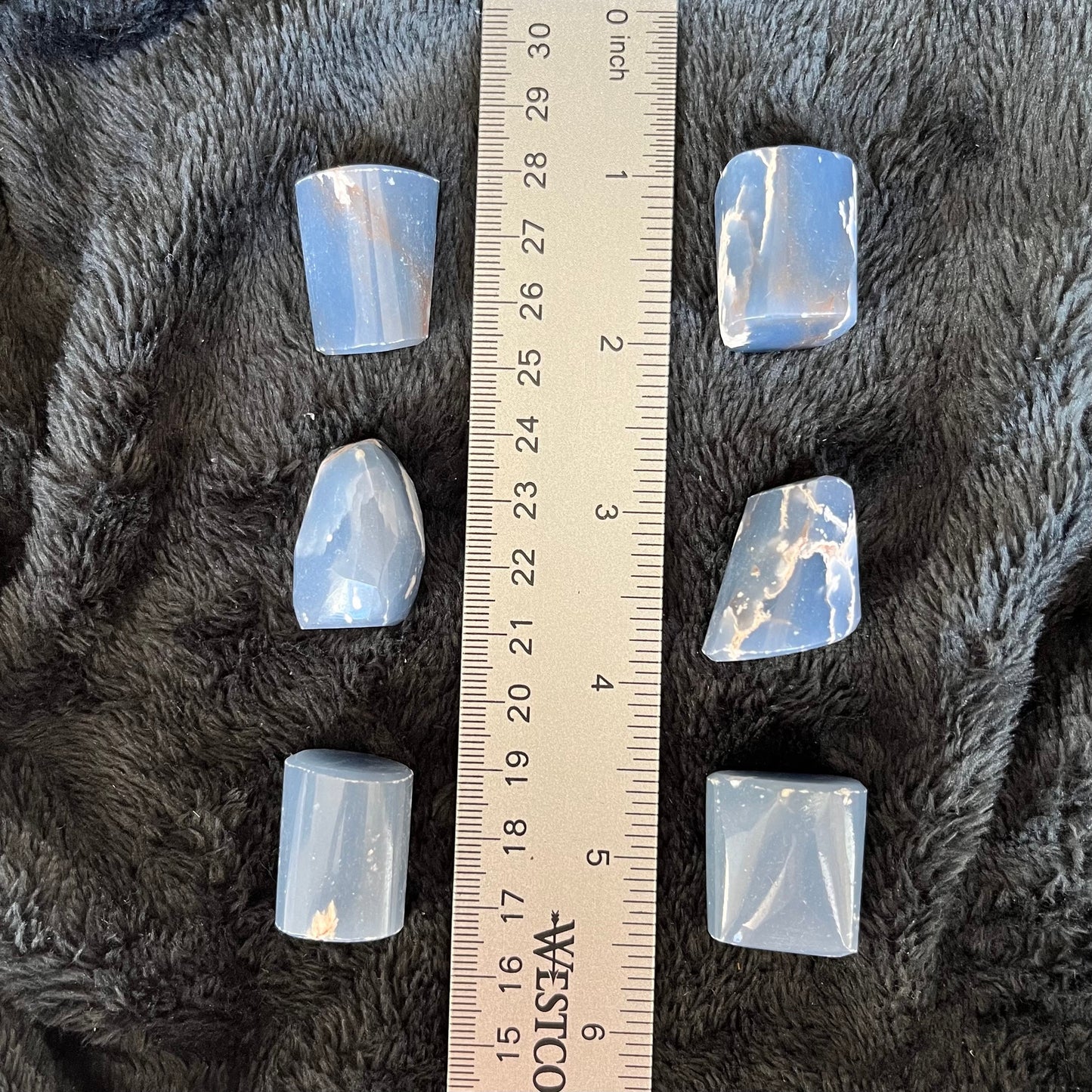 Angelite Tumbled Stone (Approx. 3/4”- 1”) BIN-1276