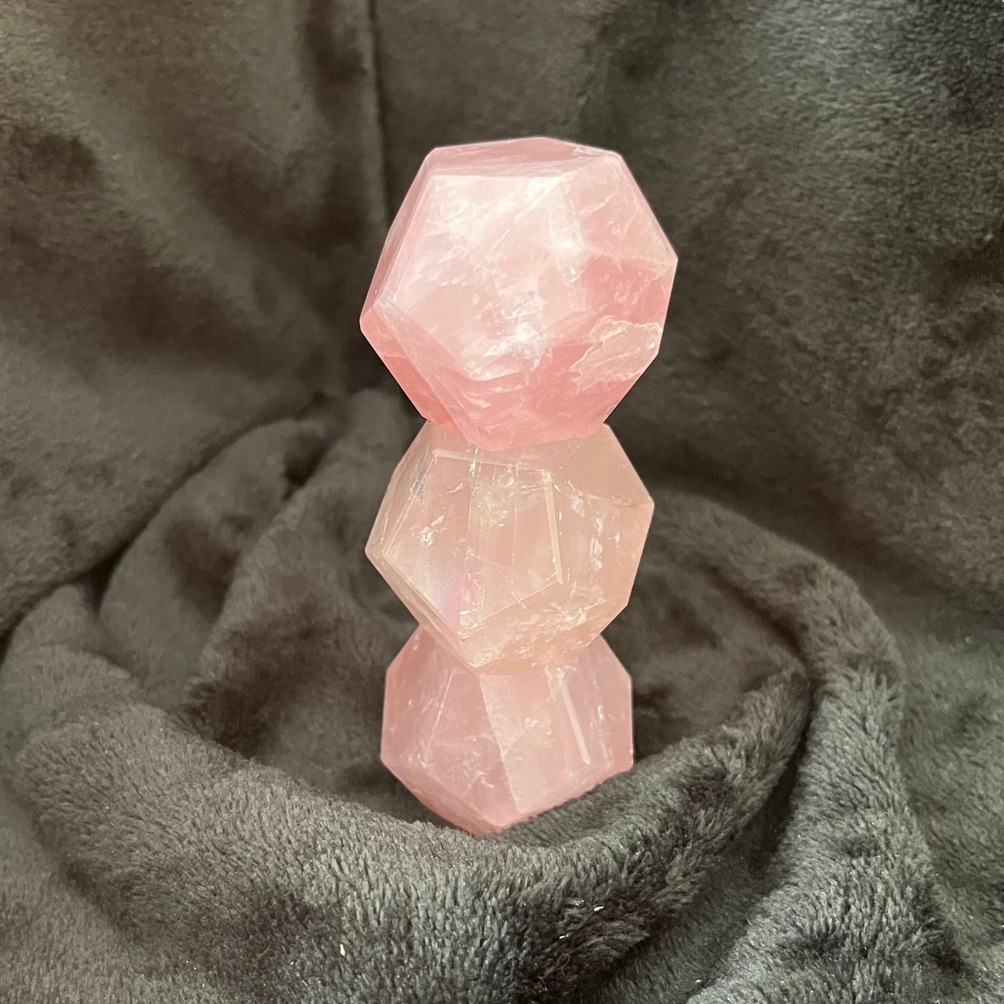 Rose Quartz Dodecahedron (Approx. 45-50mm) 1498