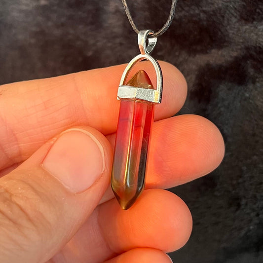 Rainbow Quartz Point Necklace NCK-2695