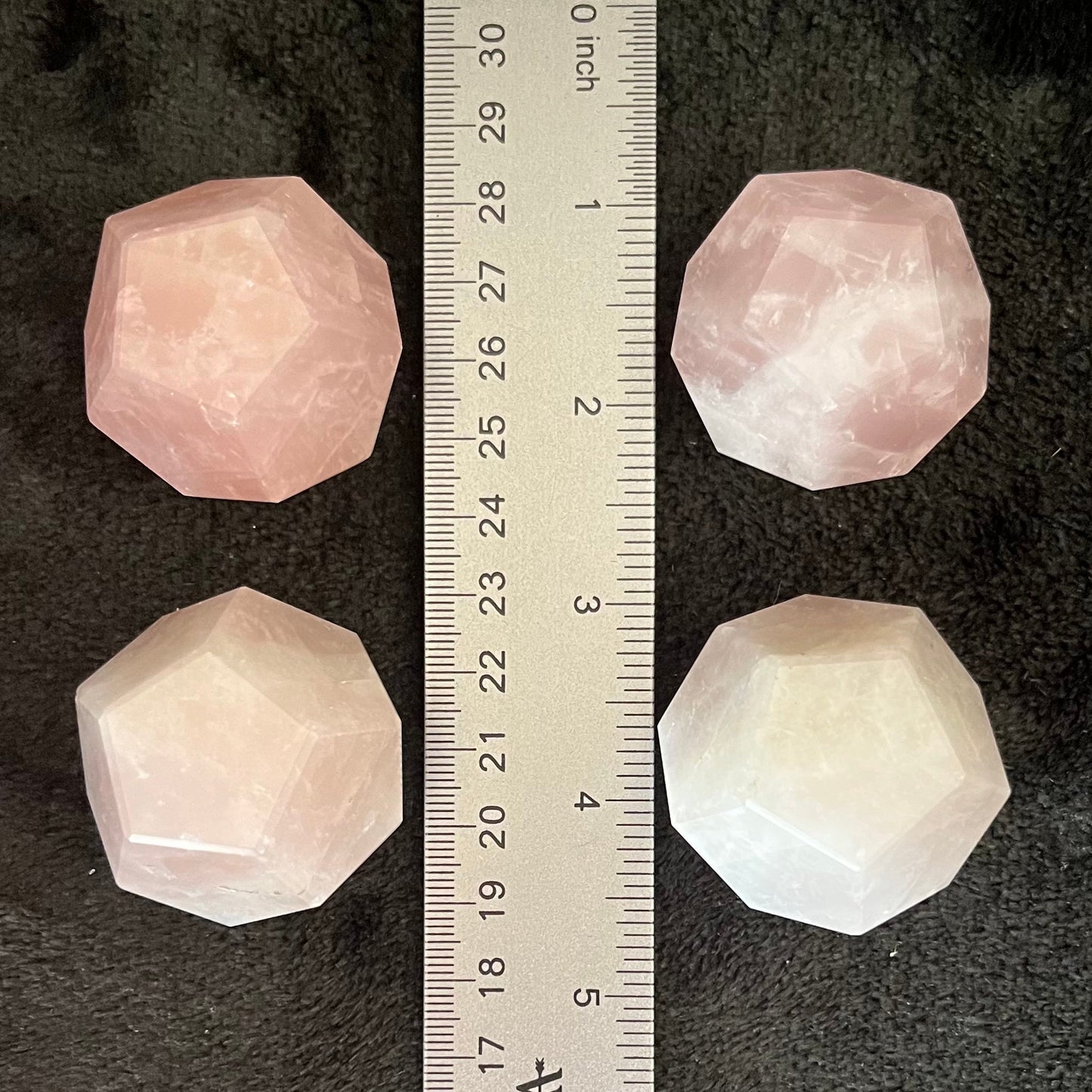 Rose Quartz Dodecahedron (Approx. 35-40mm) 1500