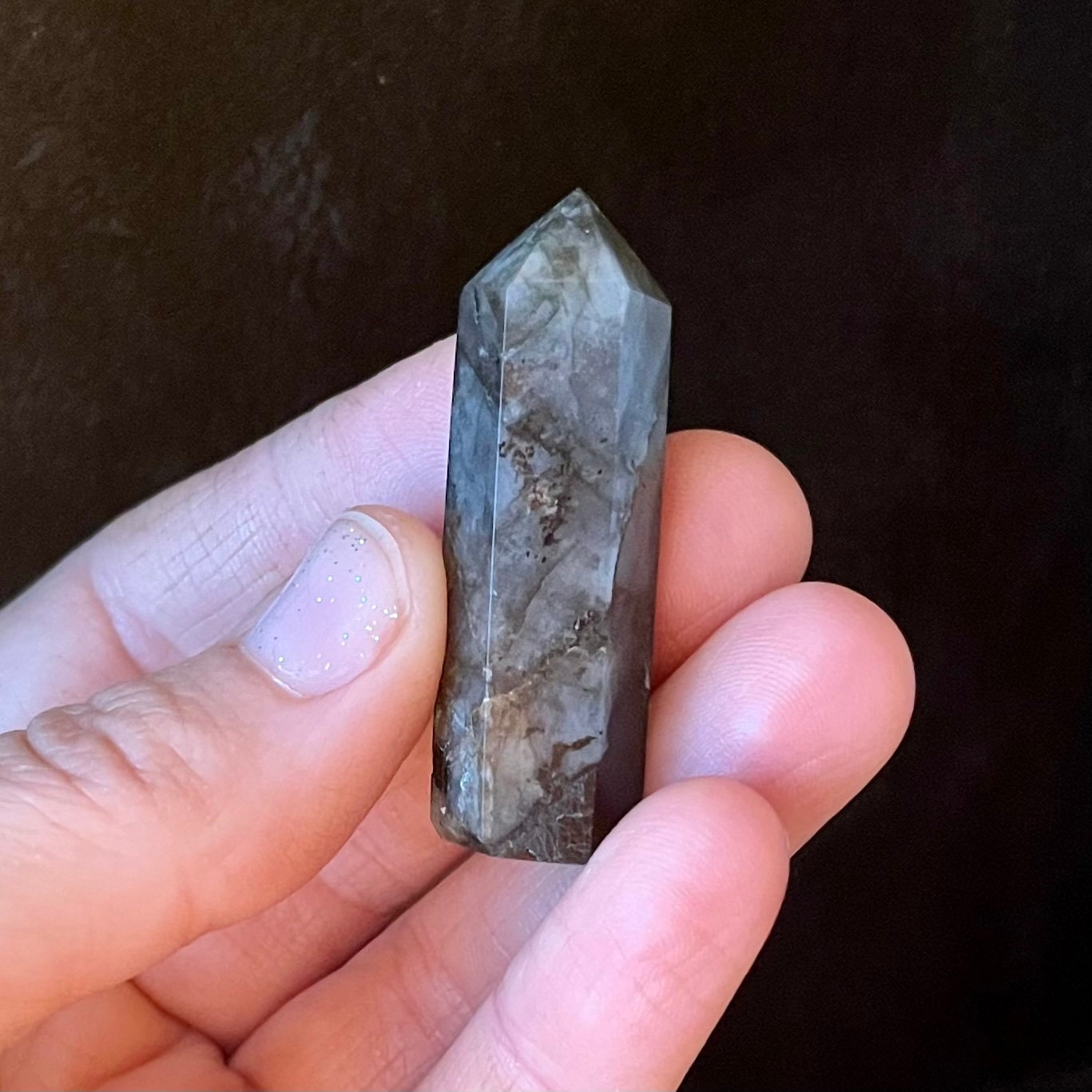 Labradorite Obelisk (Approx. 1 3/4”-2") 0876