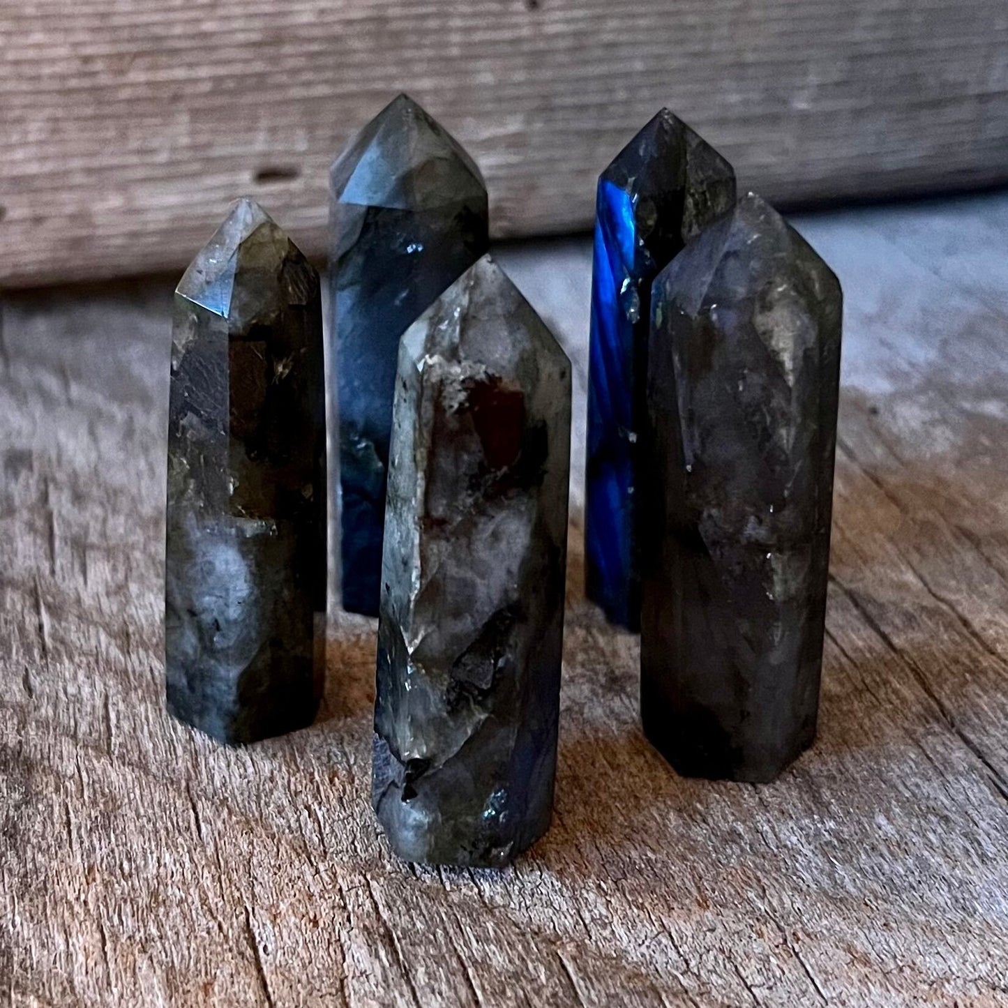 Labradorite Obelisk (Approx. 1 3/4”-2") 0876