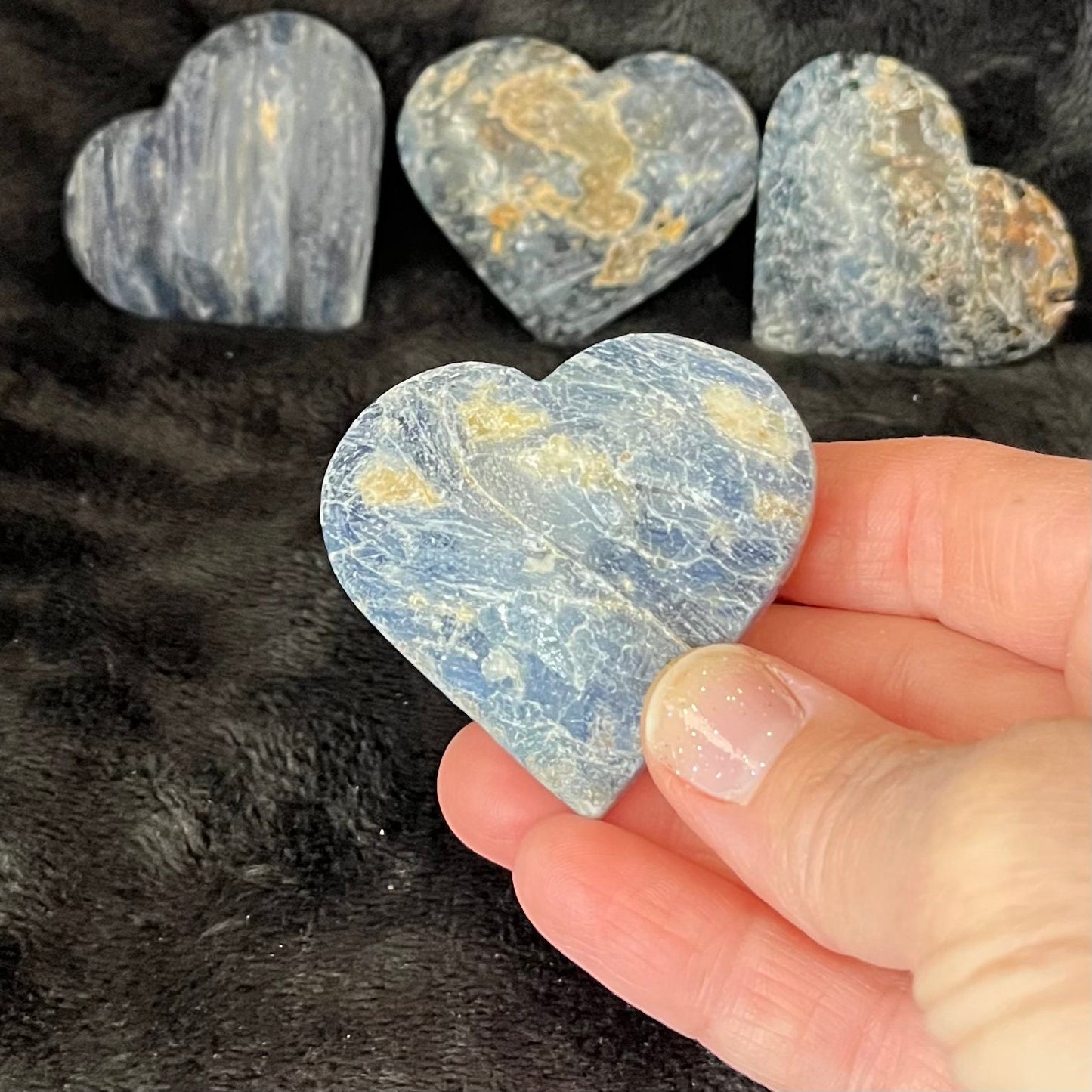 Blue Kyanite Heart, Large (Approx 2" - 2 1/4") 0525