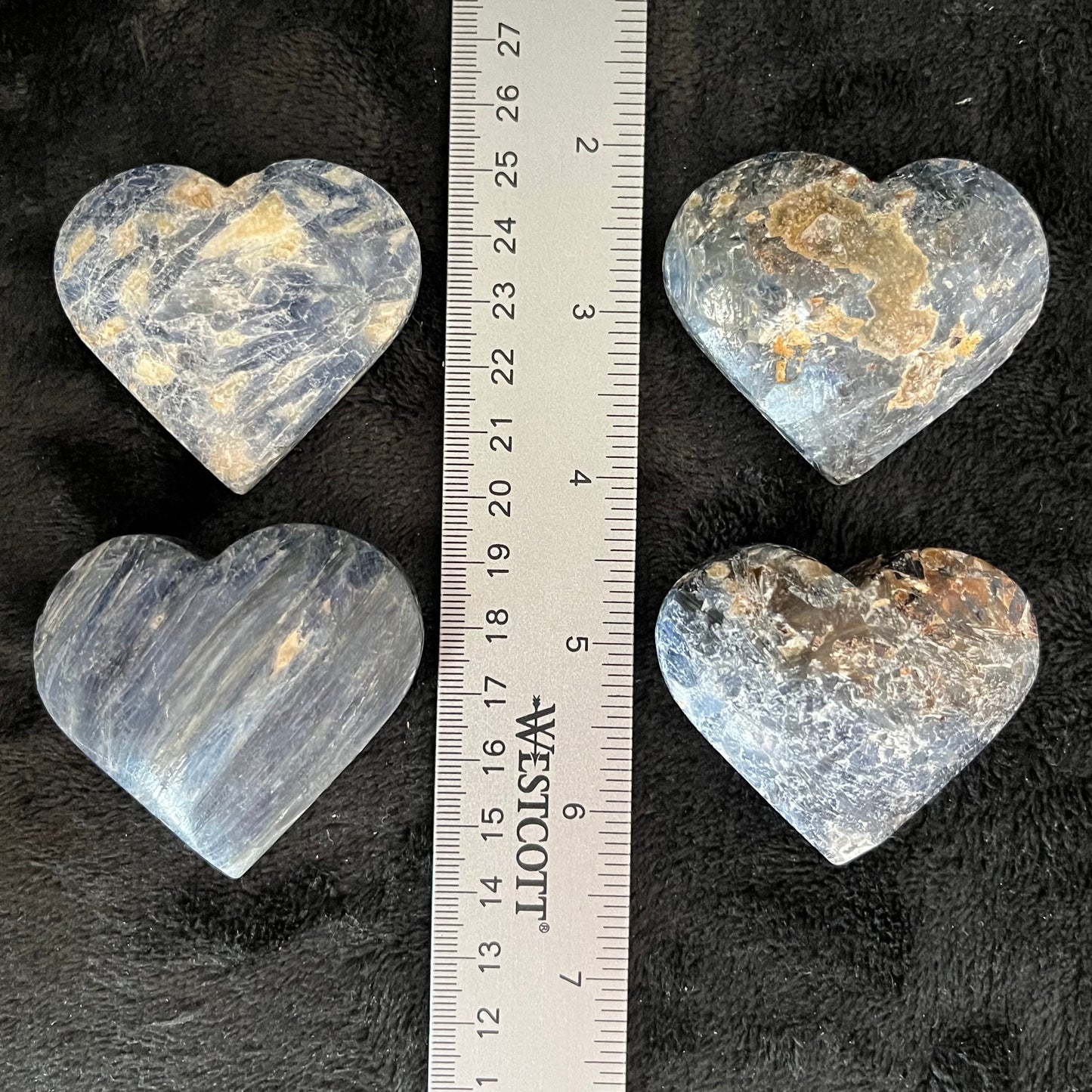 Blue Kyanite Heart, Large (Approx 2" - 2 1/4") 0525