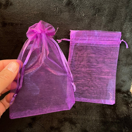Purple Organza Bag (Approx. 4” x 6") BAG-0106