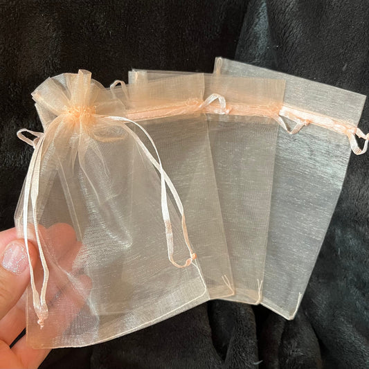 Peach Tone Organza Bag (Approx. 4” x 6") BAG-0095