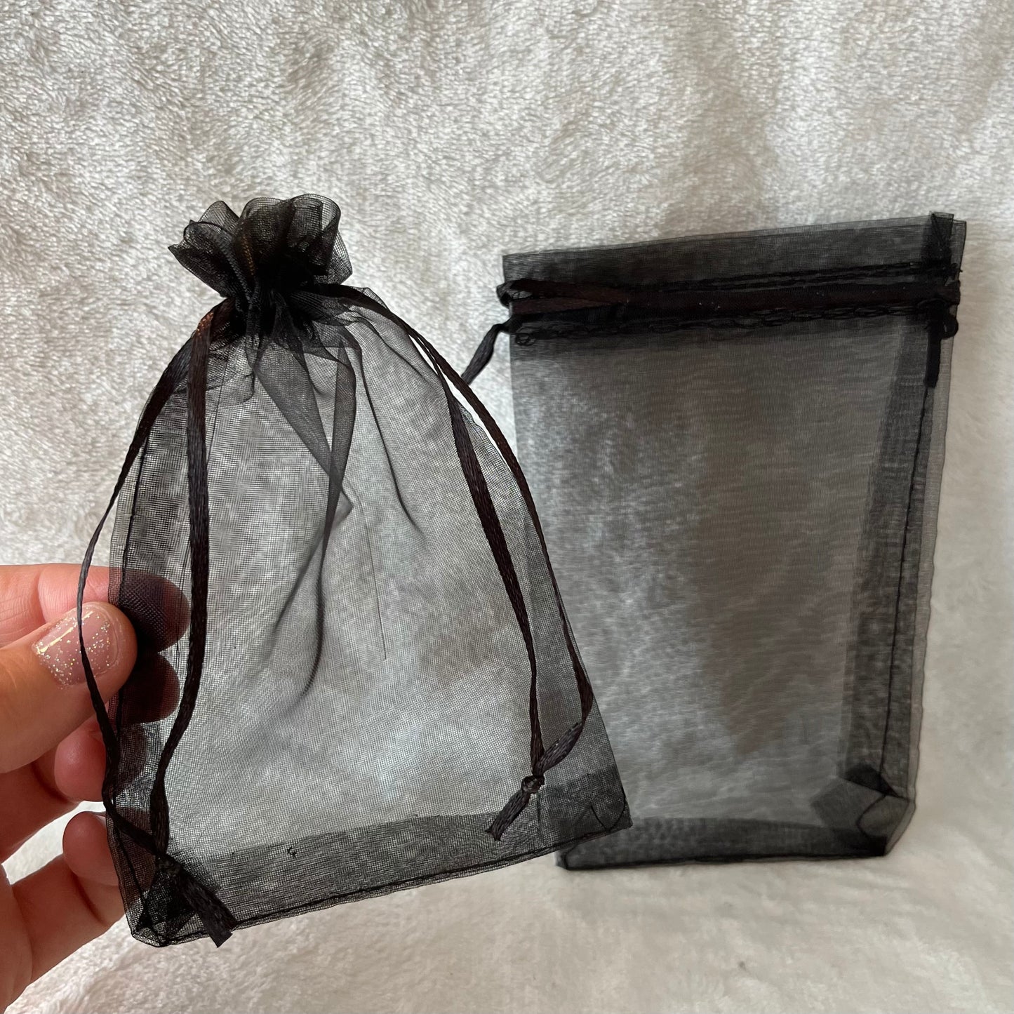 Black Organza Bag (Approx. 4” x 6") BAG-0096