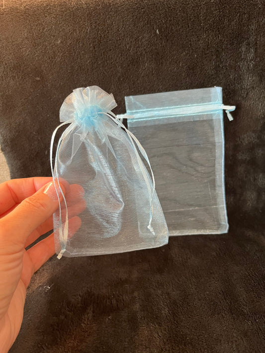 Sky Blue Organza Bag (Approx. 4” x 6") BAG-0098