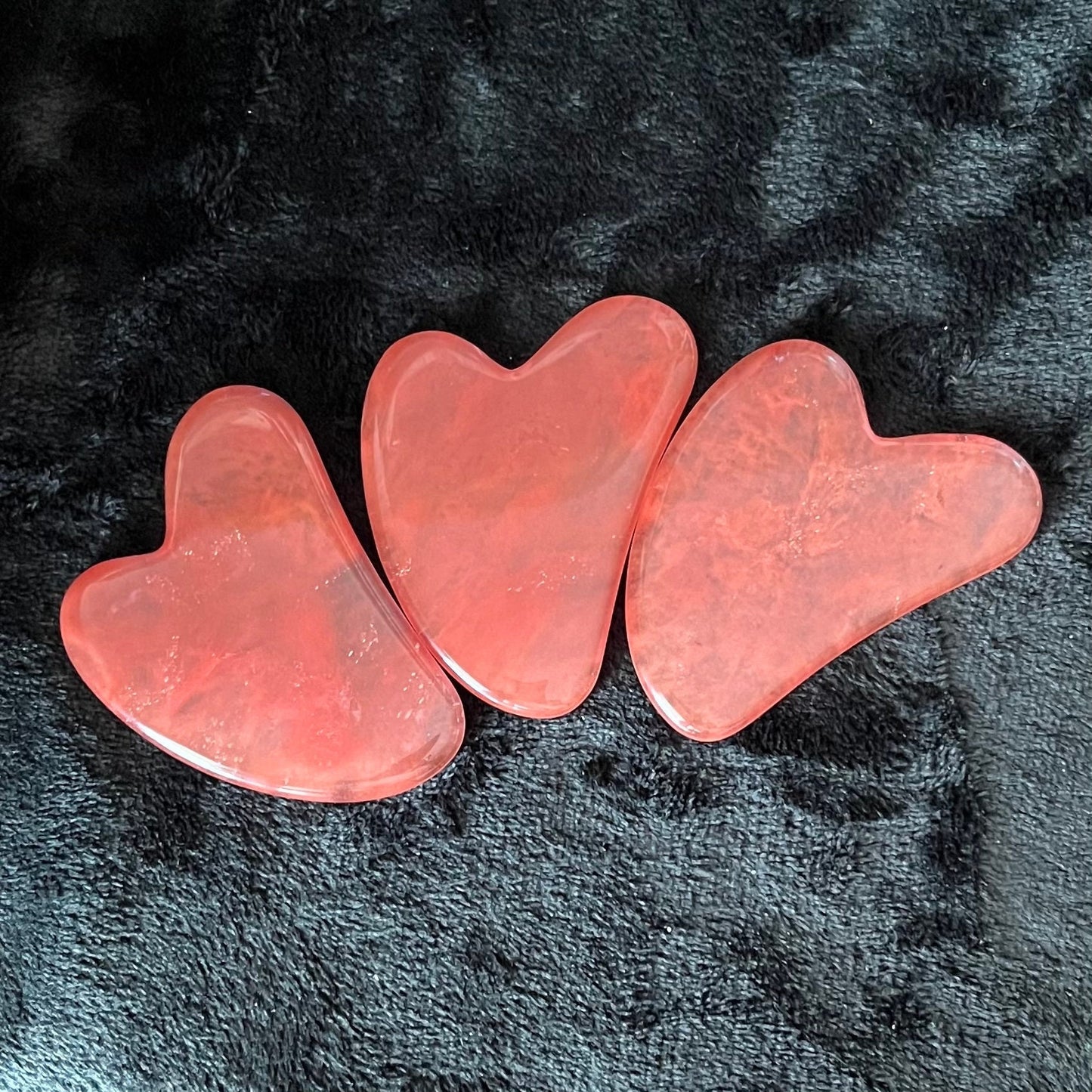 Cherry Quartz Self Care Stone, Gua Sha 1027