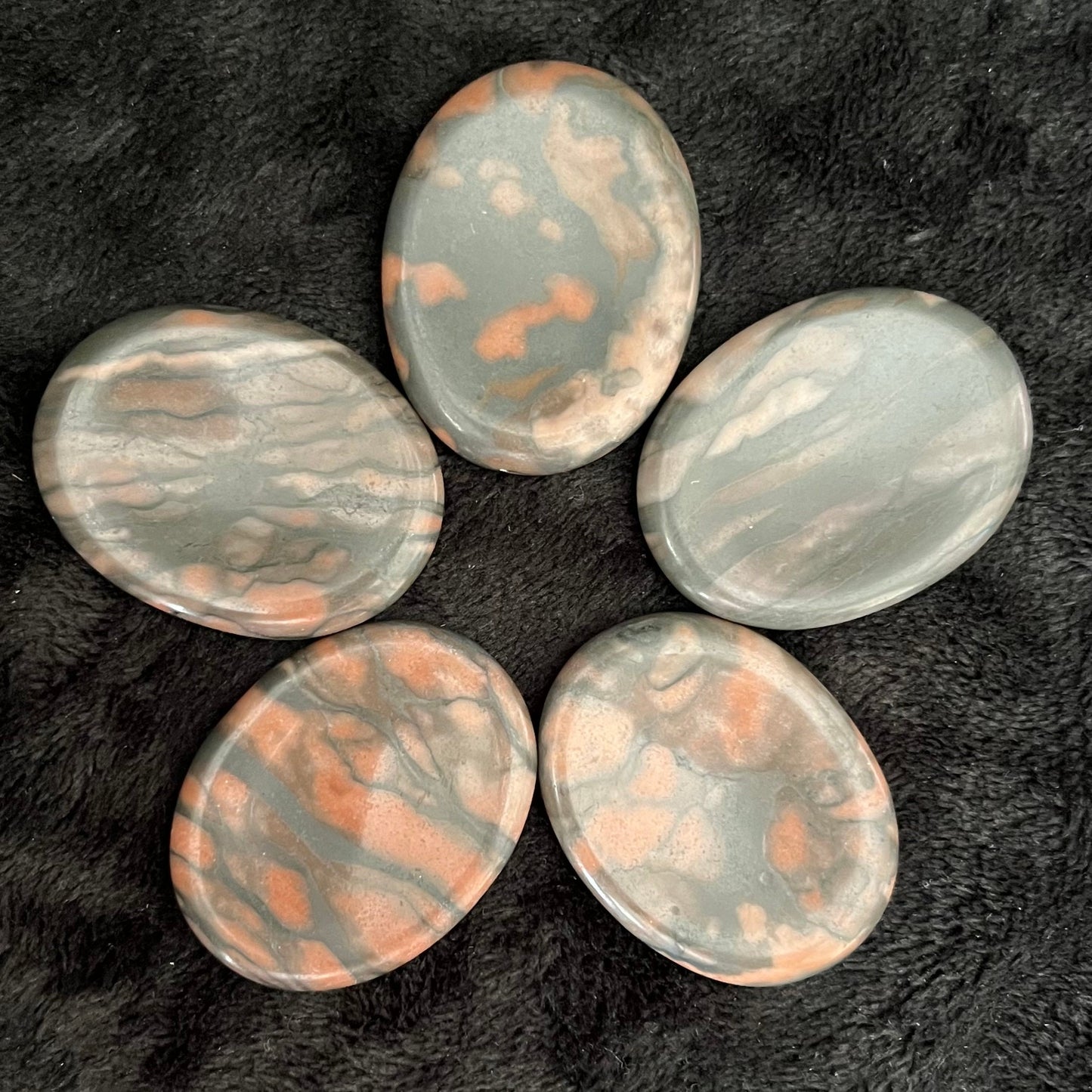 Snake Skin Jasper Worry Stone (Approx. 1 3/8" x 1 3/4")  1412