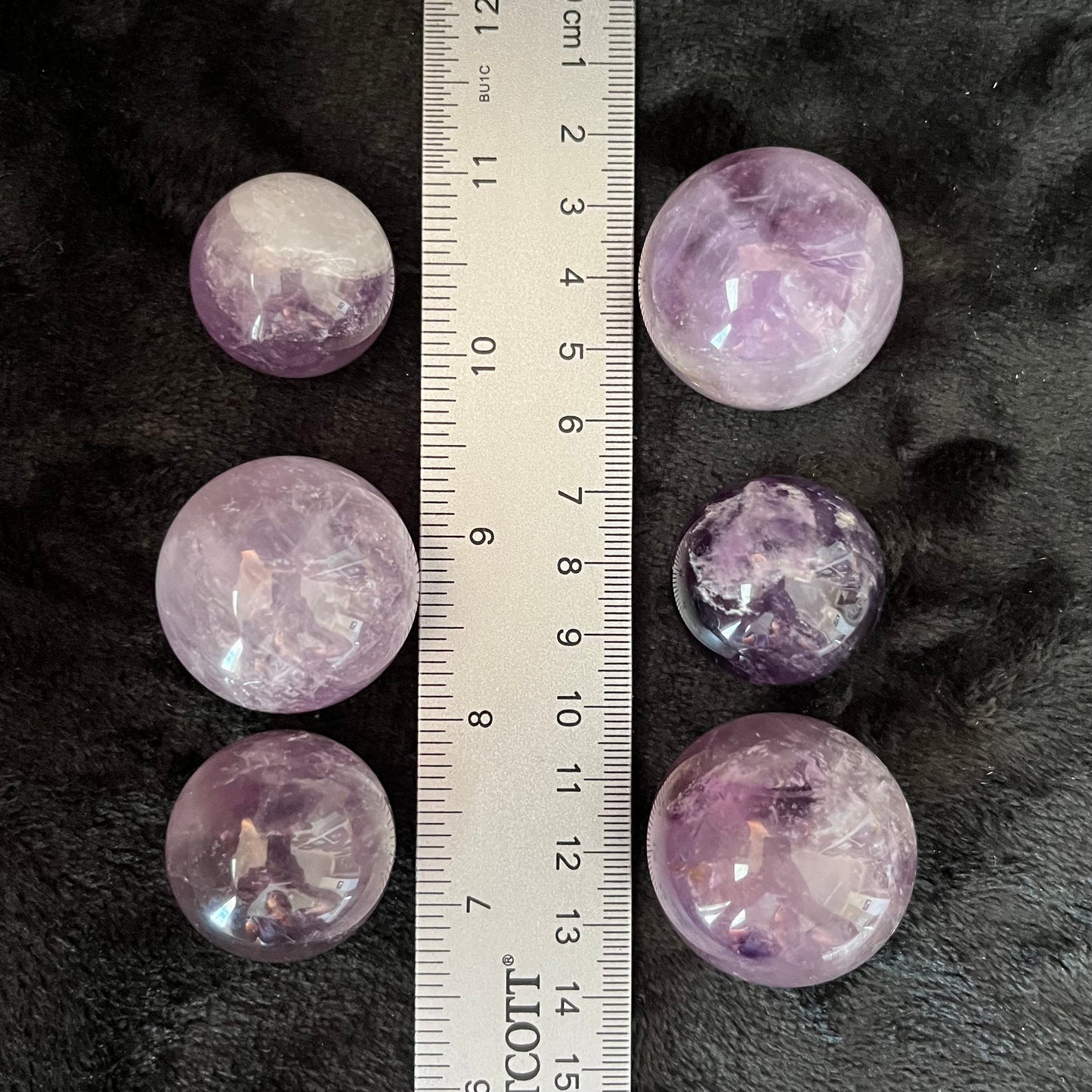 Amethyst Spheres, 1 Pound Lot (Approx. 30-50mm) WB-0021