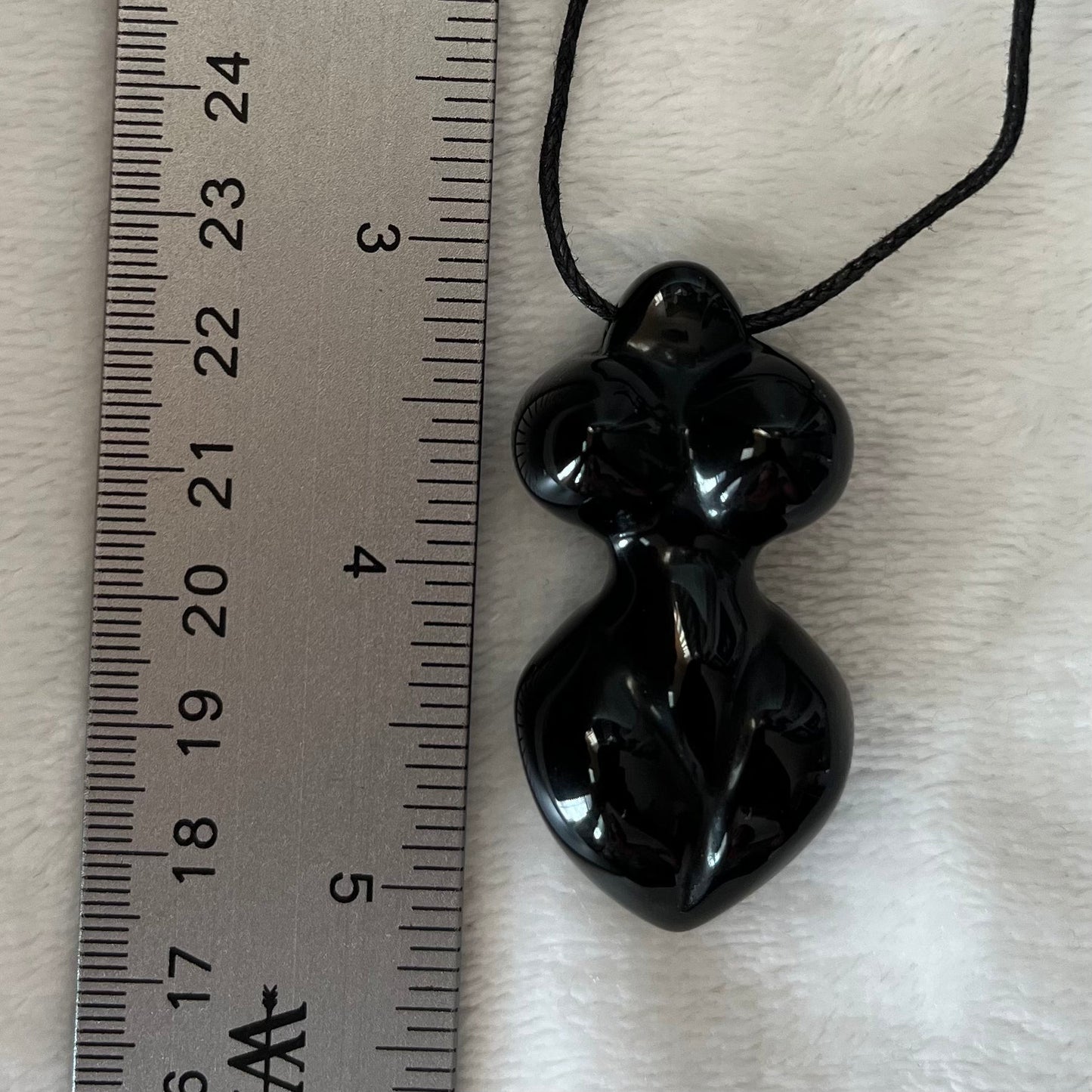 Black Obsidian Goddess Necklace WN-0216