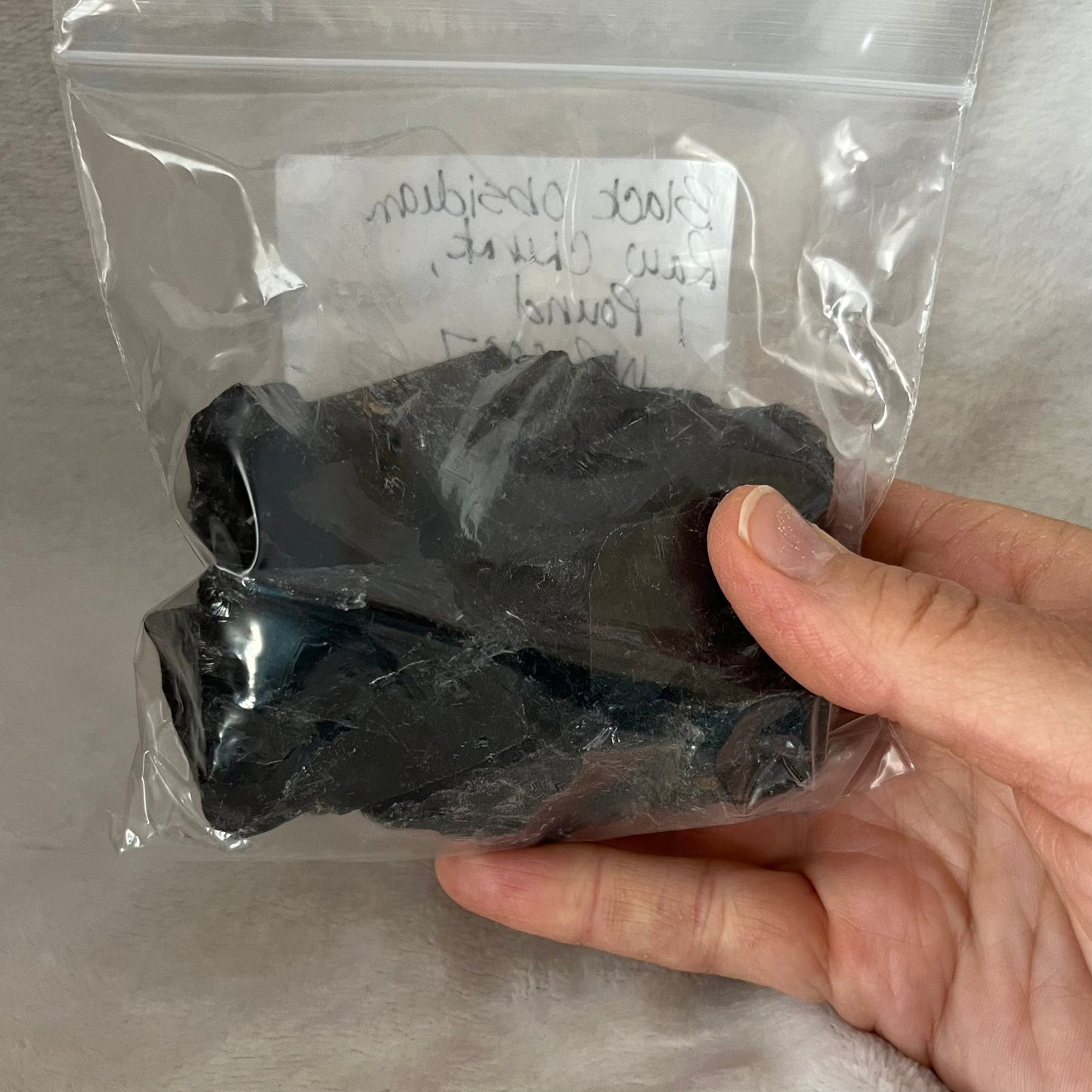 Black Obsidian Raw Chunk, 1 Pound WR-0007