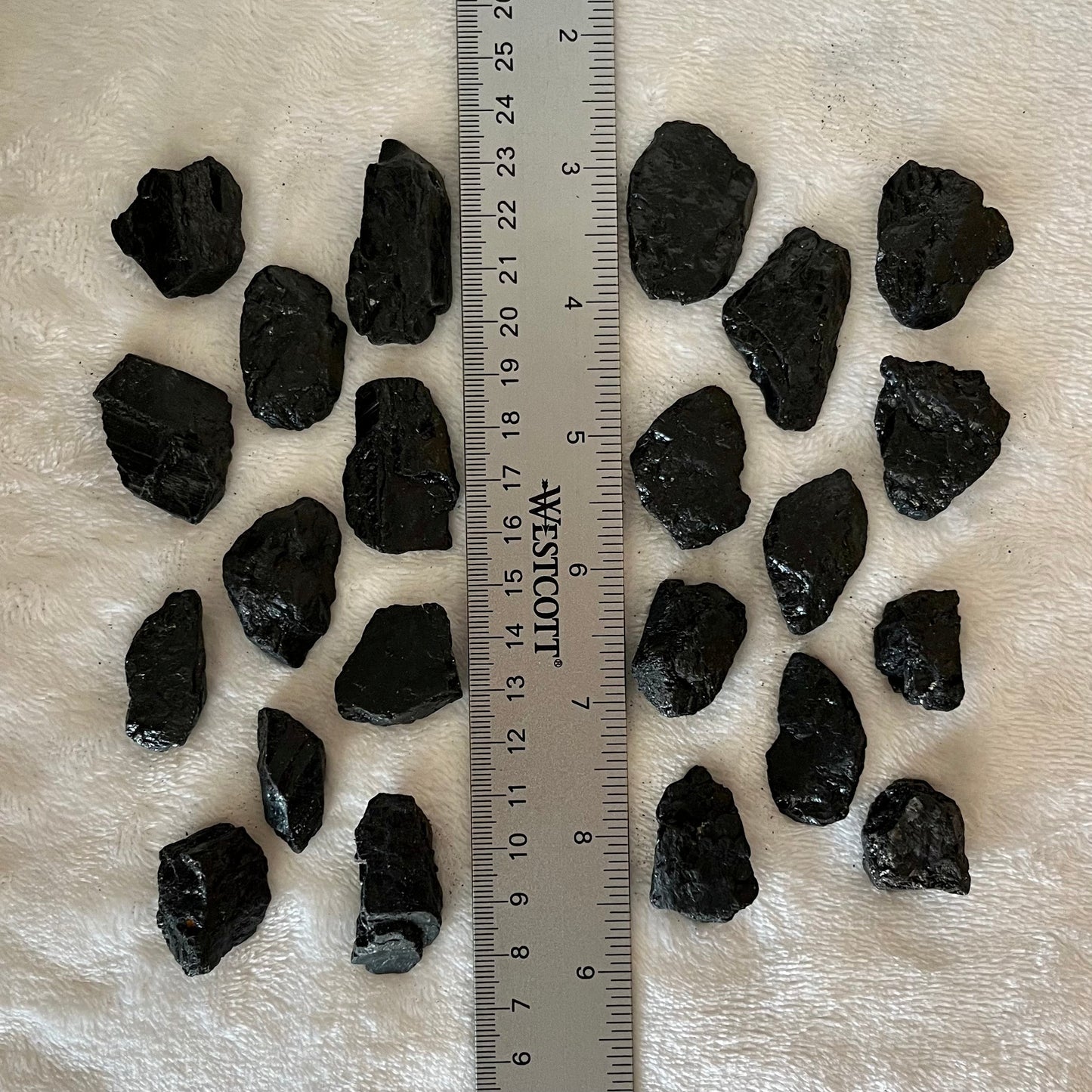 Black Tourmaline Chunks, Small, 1 Pound Lot  WC-0027