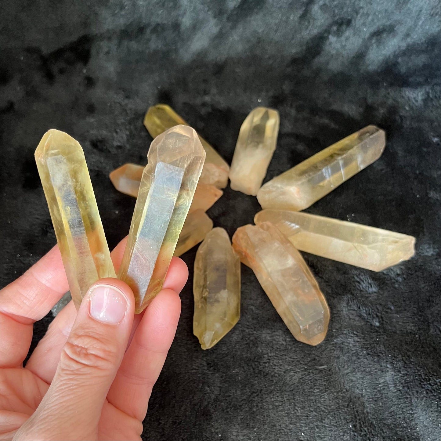 Citrine Crystal Point, Natural, Medium, 1 pound lot, WC-0015