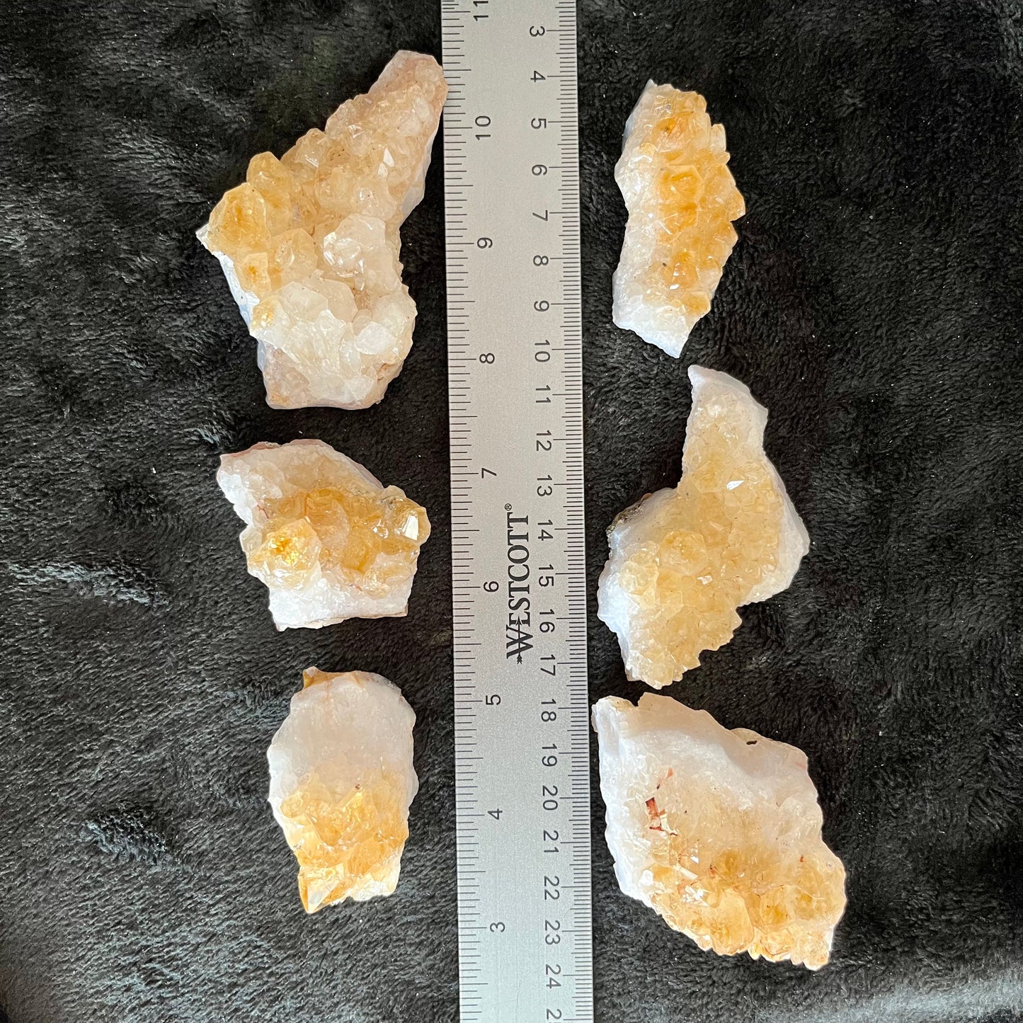 Citrine Crystal Cluster, 1 pound lot, WC-0012