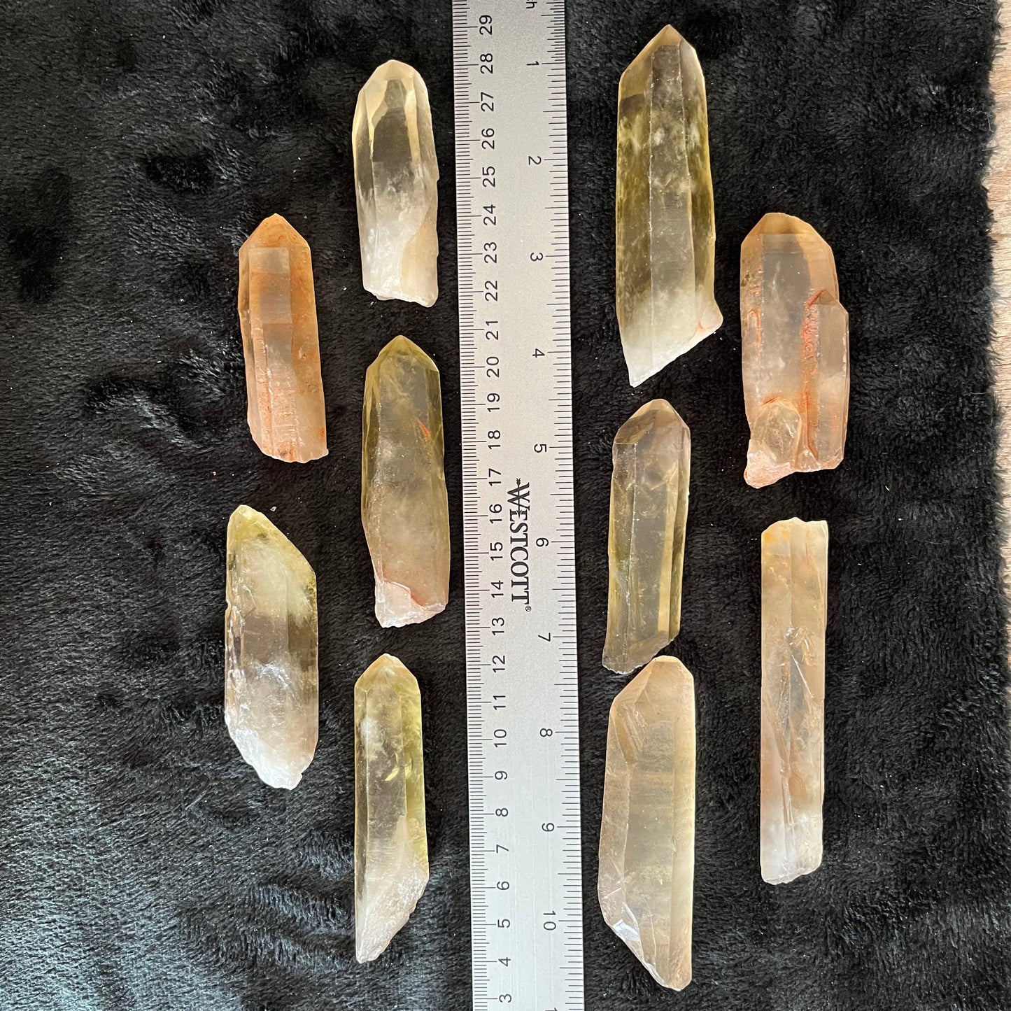 Citrine Crystal Point, Natural, Medium, 1 pound lot, WC-0015