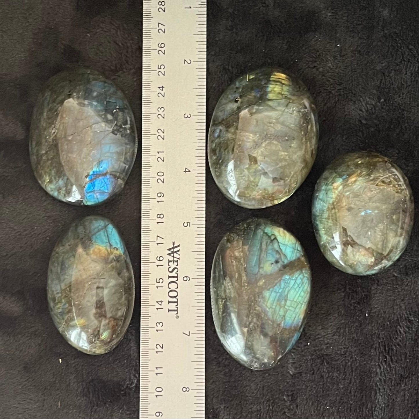 Labradorite Palm Stone, 1 Pound WW-0005