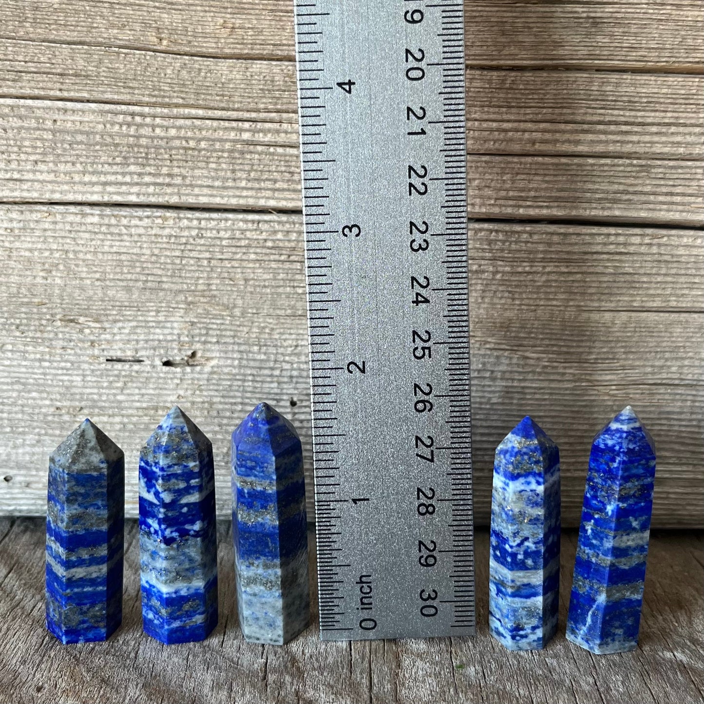 Lapis Lazuli Small Obelisk, Package of 5 (Approx. 1 3/4”) WO-0014