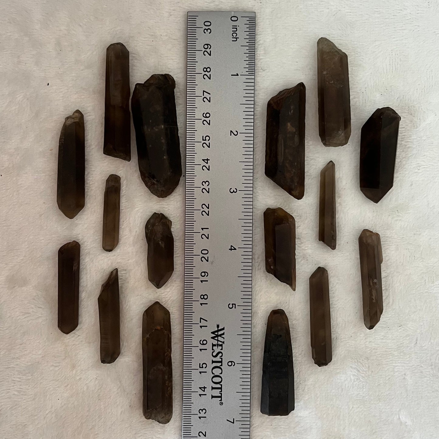 Smoky Quartz Crystal Point C Grade, 1 pound lot, WC-0008