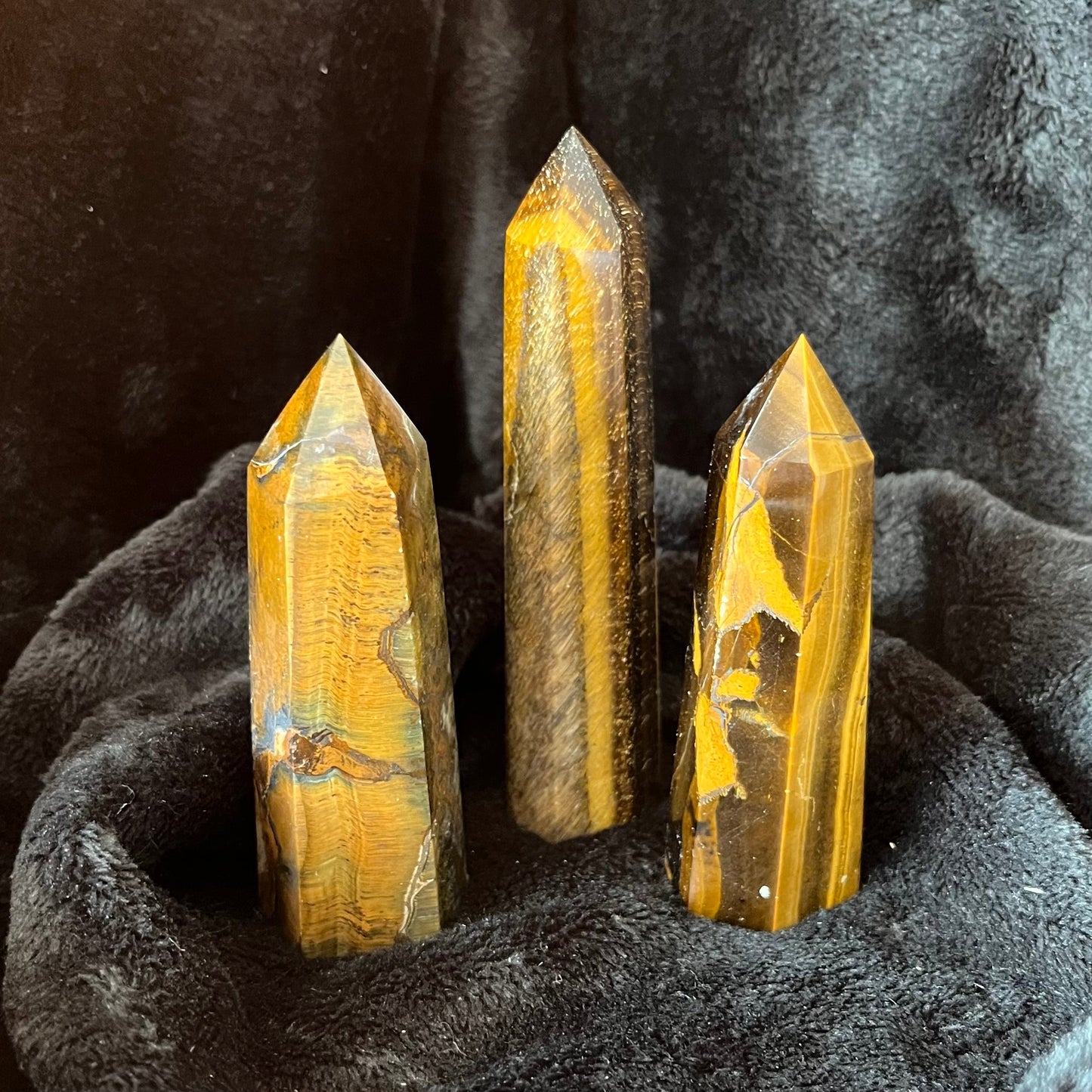 Tiger Eye Obelisk, 1 pound, WO-0002