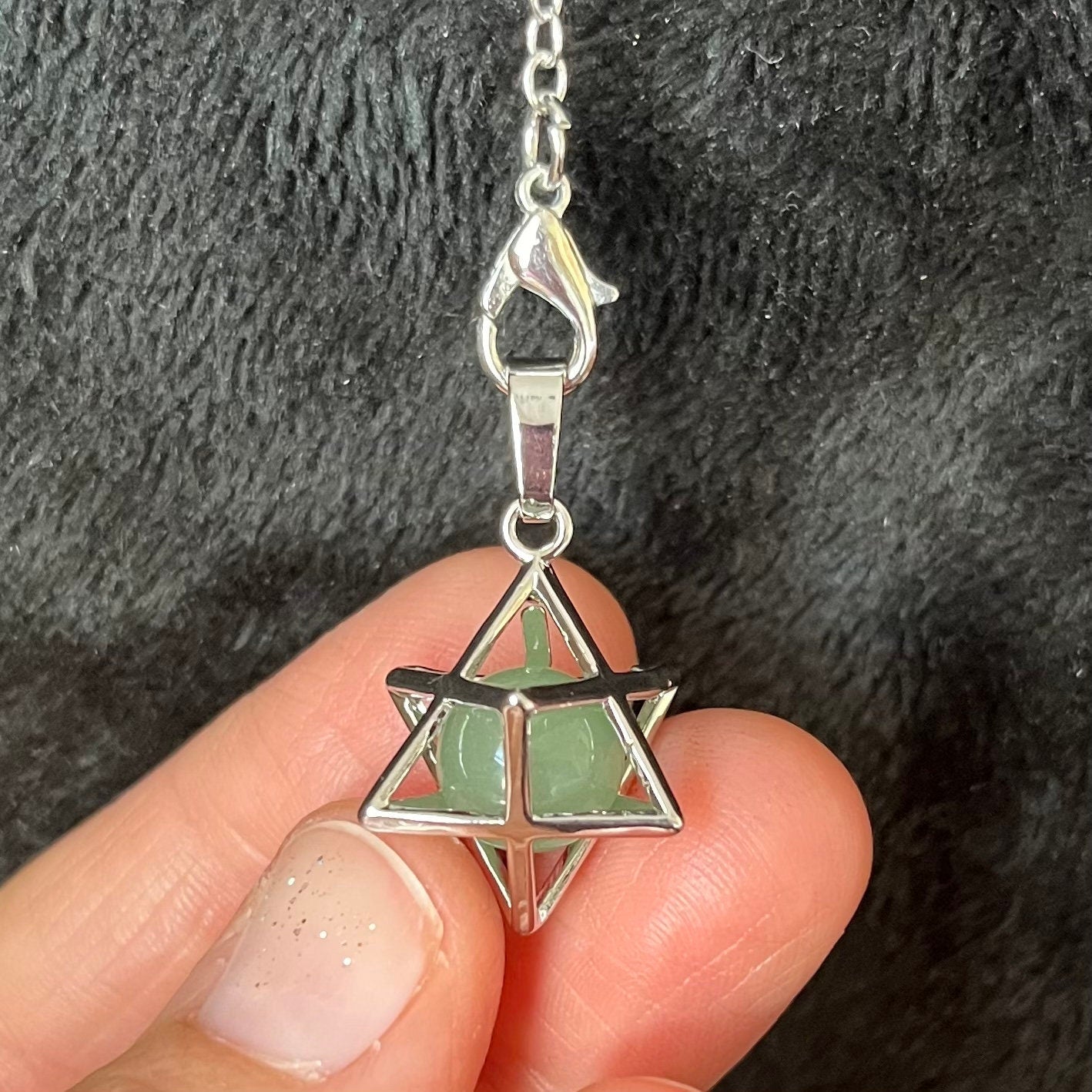 Green Aventurine Merkaba Pendulum PND-0014