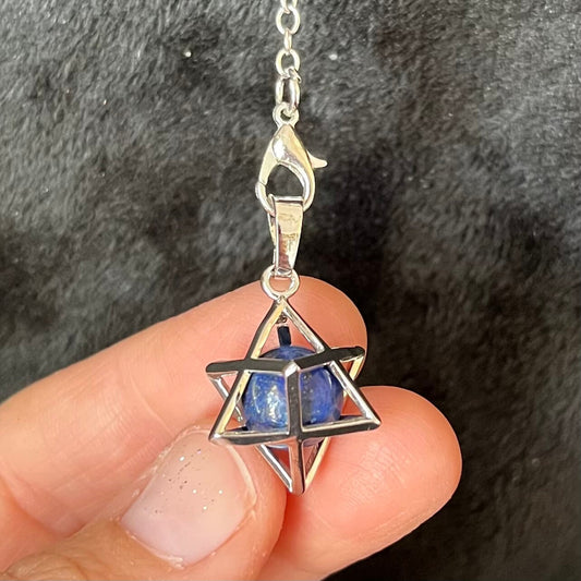 Lapis Lazuli Merkaba Pendulum PND-0029