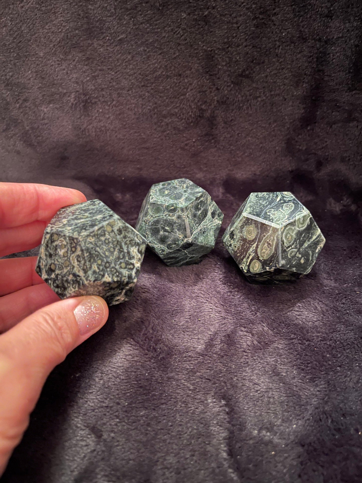 Kambaba Jasper Dodecahedron (Approx. 45mm-55mm) 1485