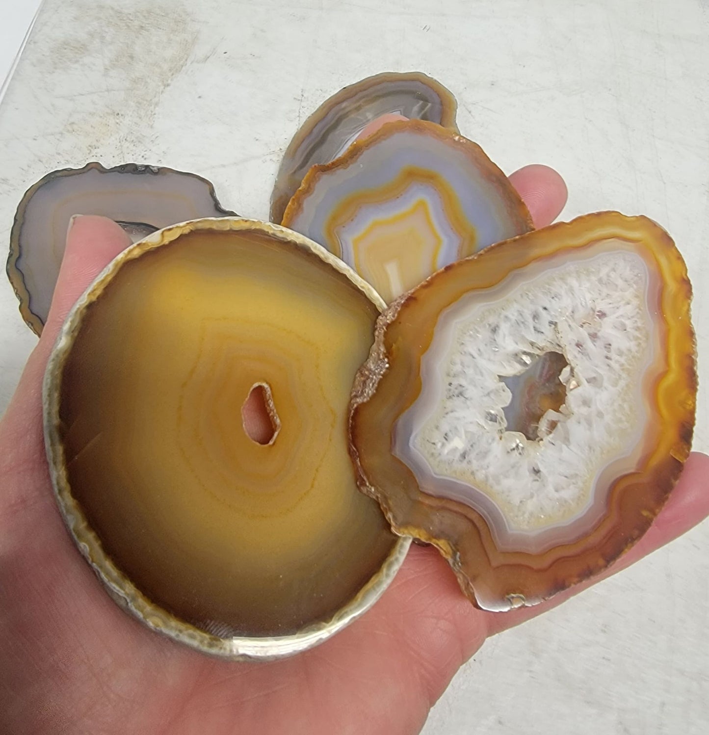 Agate Slice, Polished (Approx. 2 1/2" - 3 1/2") 0239