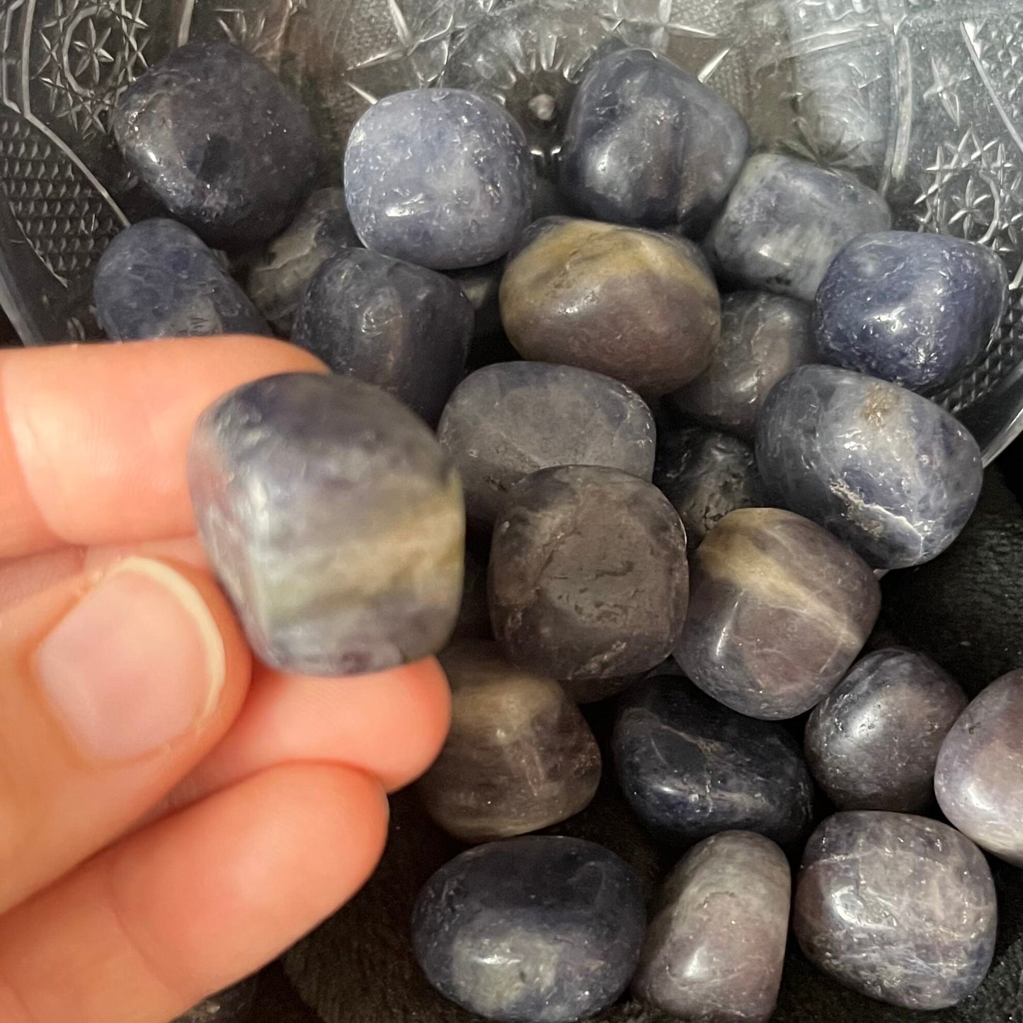 Iolite Tumbled Stone (Approx. 3/4”-1”) 1458