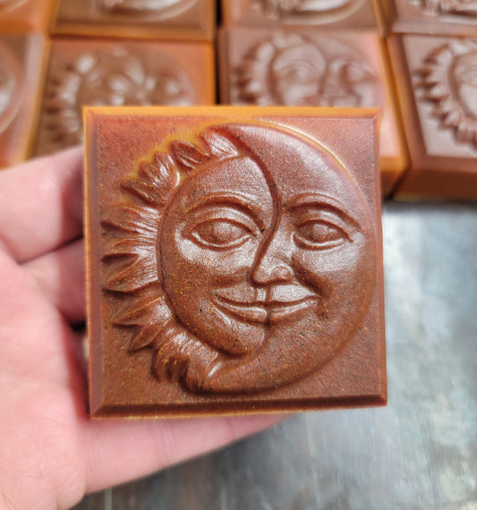 Dragon's Blood and Turmeric, Sun and Moon Soap 1610