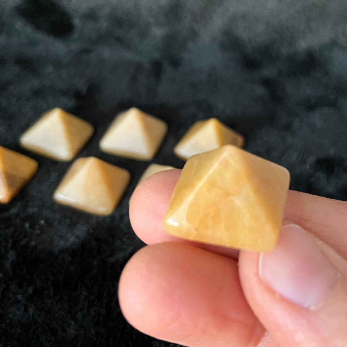 Yellow Aventurine Pyramid (Approx 1”) 0377