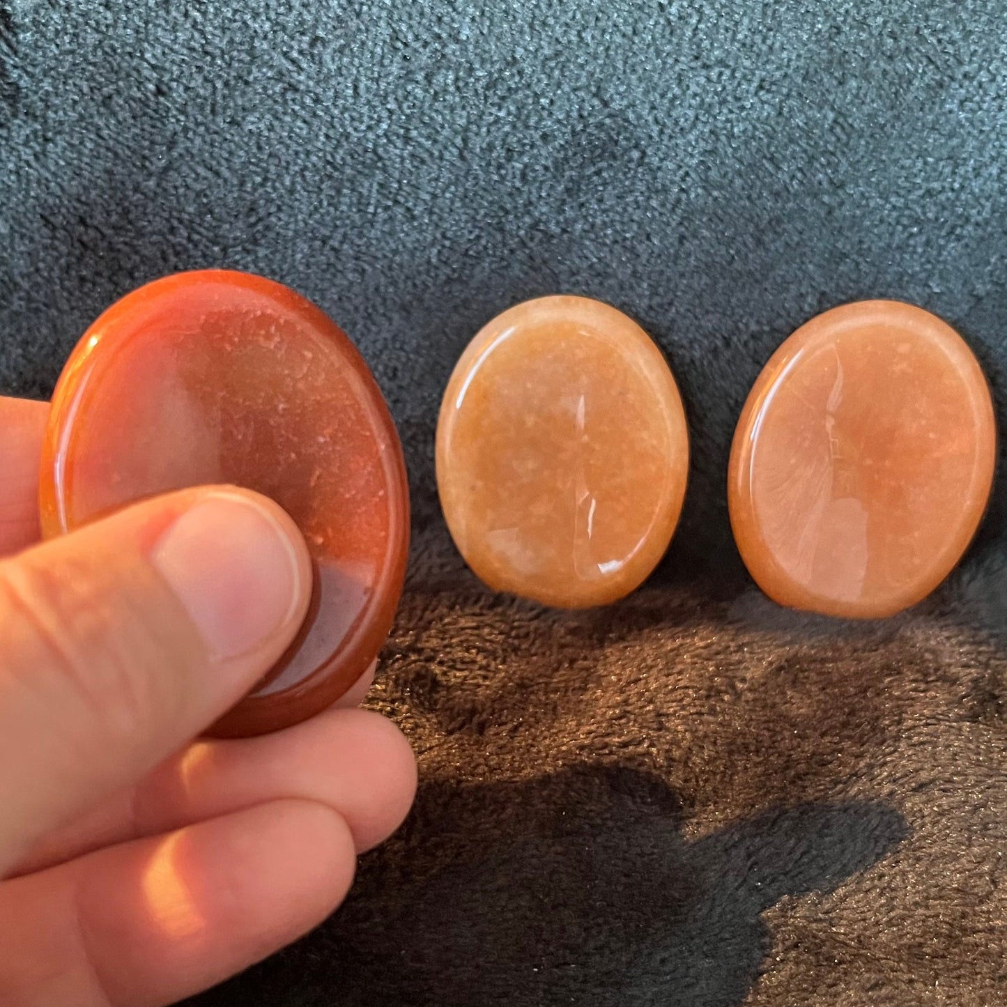 Red Aventurine Worry Stone (Approx. 1 3/4” X 1 3/8”) 1379