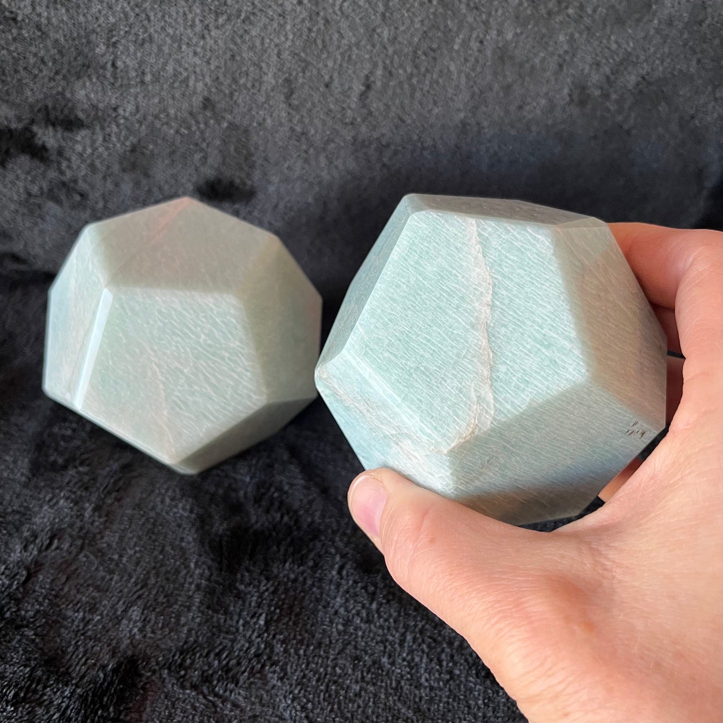 Amazonite Dodecahedron, Very Large (Approx. 85mm) F-0075