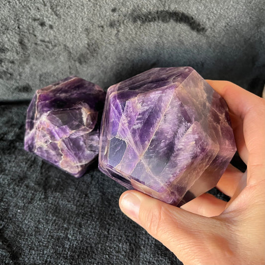 Amethyst Dodecahedron, Very Large (Approx. 90mm) F-0071