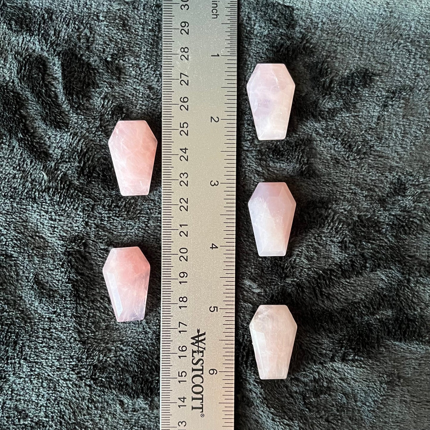 Rose Quartz Coffin (Approx 1 3/8”) 0204