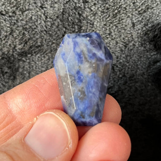 Sodalite Coffin (Approx 1 3/8”) 0145