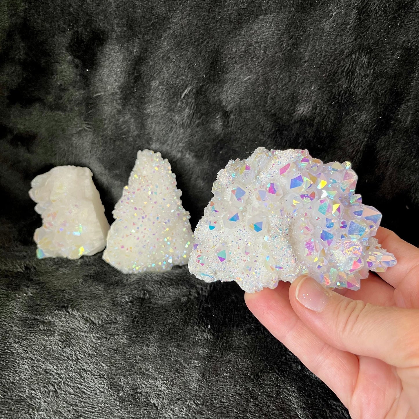 Angel Aura Quartz Crystal Cluster (Approx. 2 3/4" - 3 1/2") 1250