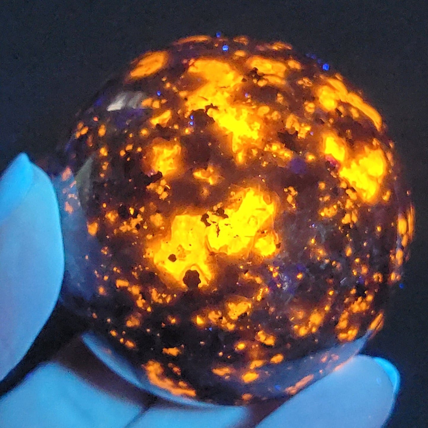 Yooperlite (Fireworks Stone) Sphere (Approx. 50mm - 60mm) 1636