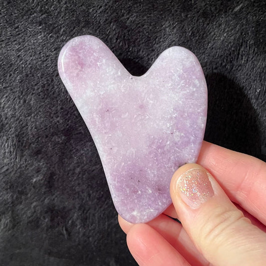 Lepidolite Self Care Gua Sha Stone 1022