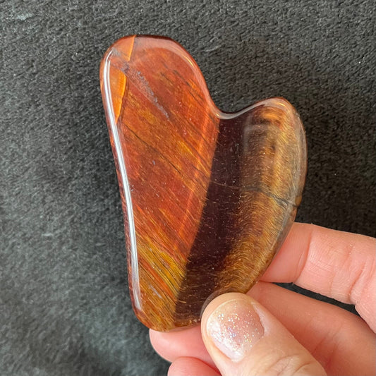 Red Tiger Eye Self Care Gua Sha Stone 1030